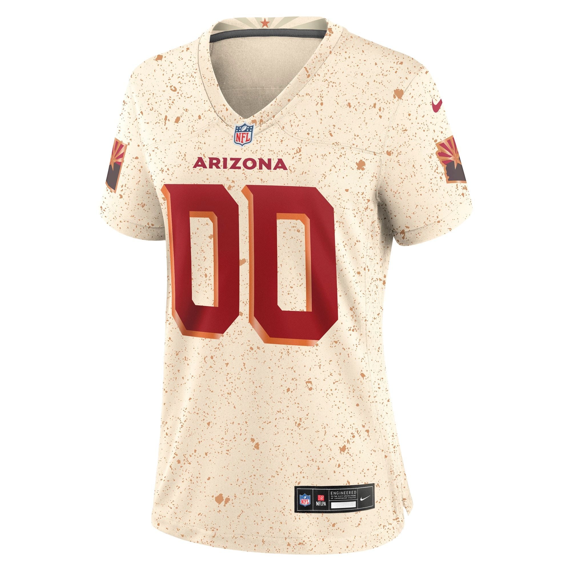 Women's Arizona Cardinals Nike Natural 2025 Rivalries Collection Custom Game Jersey