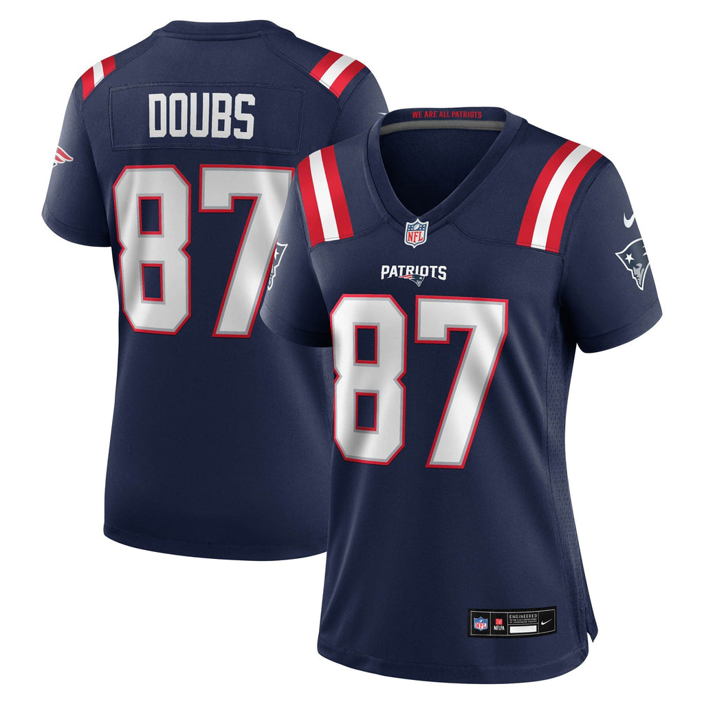 Women's New England Patriots Romeo Doubs Nike Navy Game Jersey