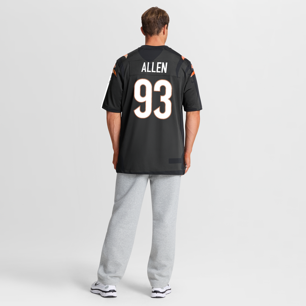 Men's Cincinnati Bengals Jonathan Allen Nike Black Team Game Jersey