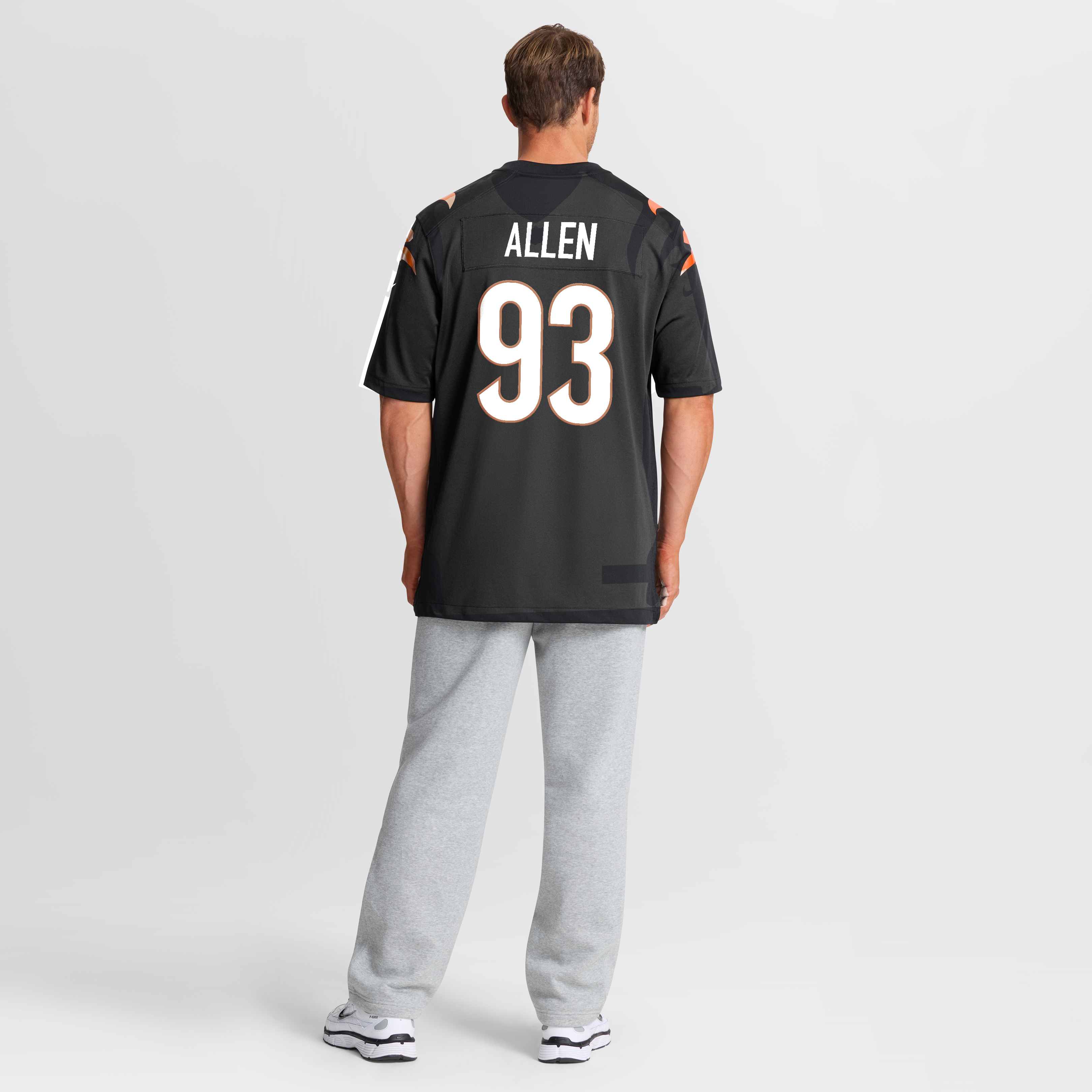 Men's Cincinnati Bengals Jonathan Allen Nike Black Team Game Jersey