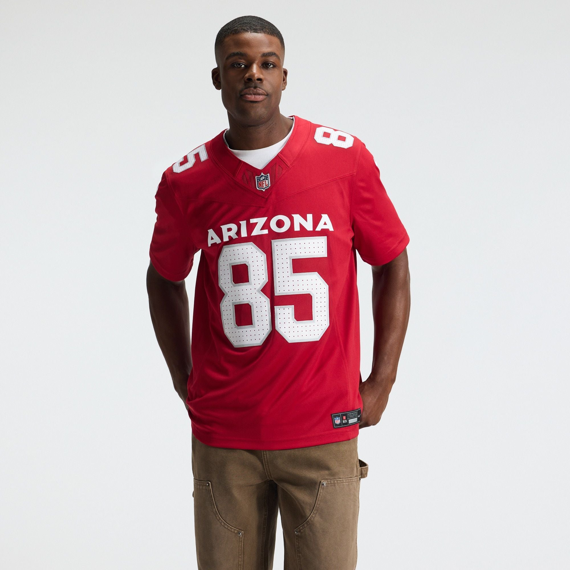 Men's Arizona Cardinals Trey Mcbride Nike Cardinal Team Vapor Fuse Stitched Limited Jersey