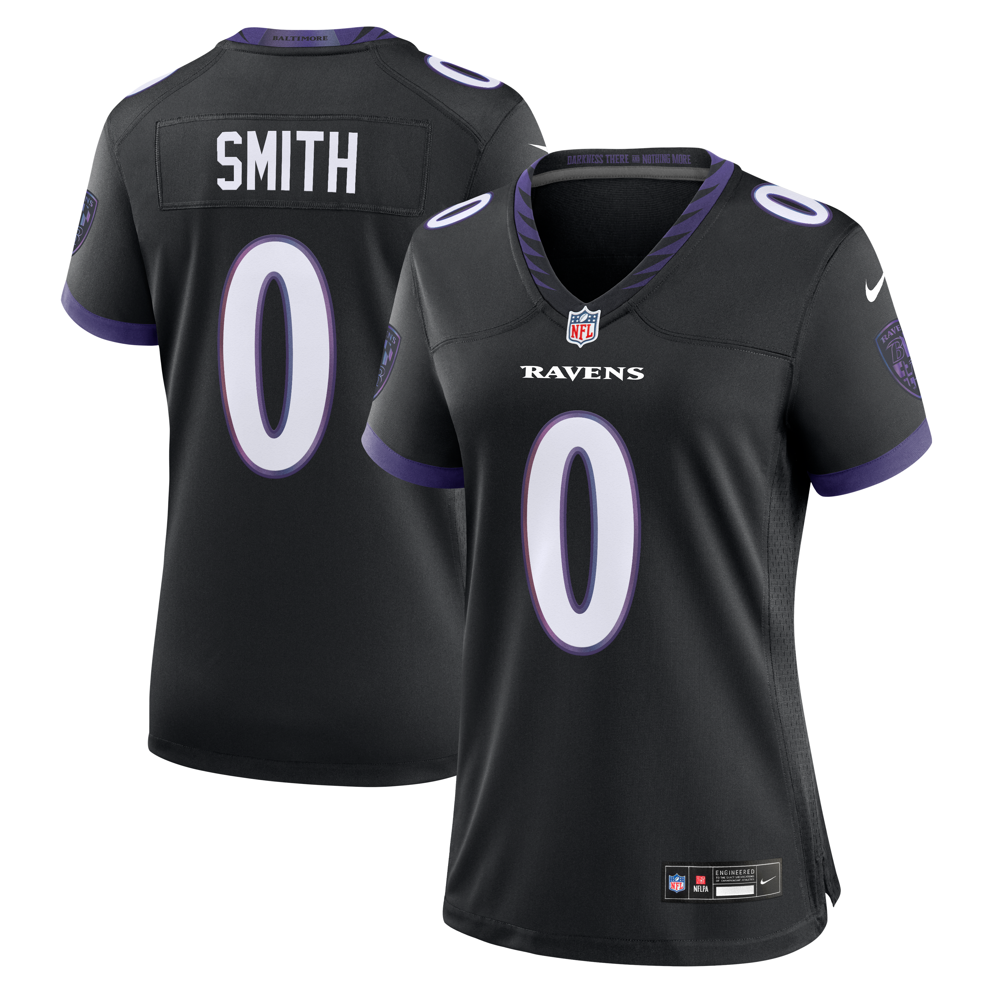 Women's Baltimore Ravens Roquan Smith Nike Black Alternate Game Jersey