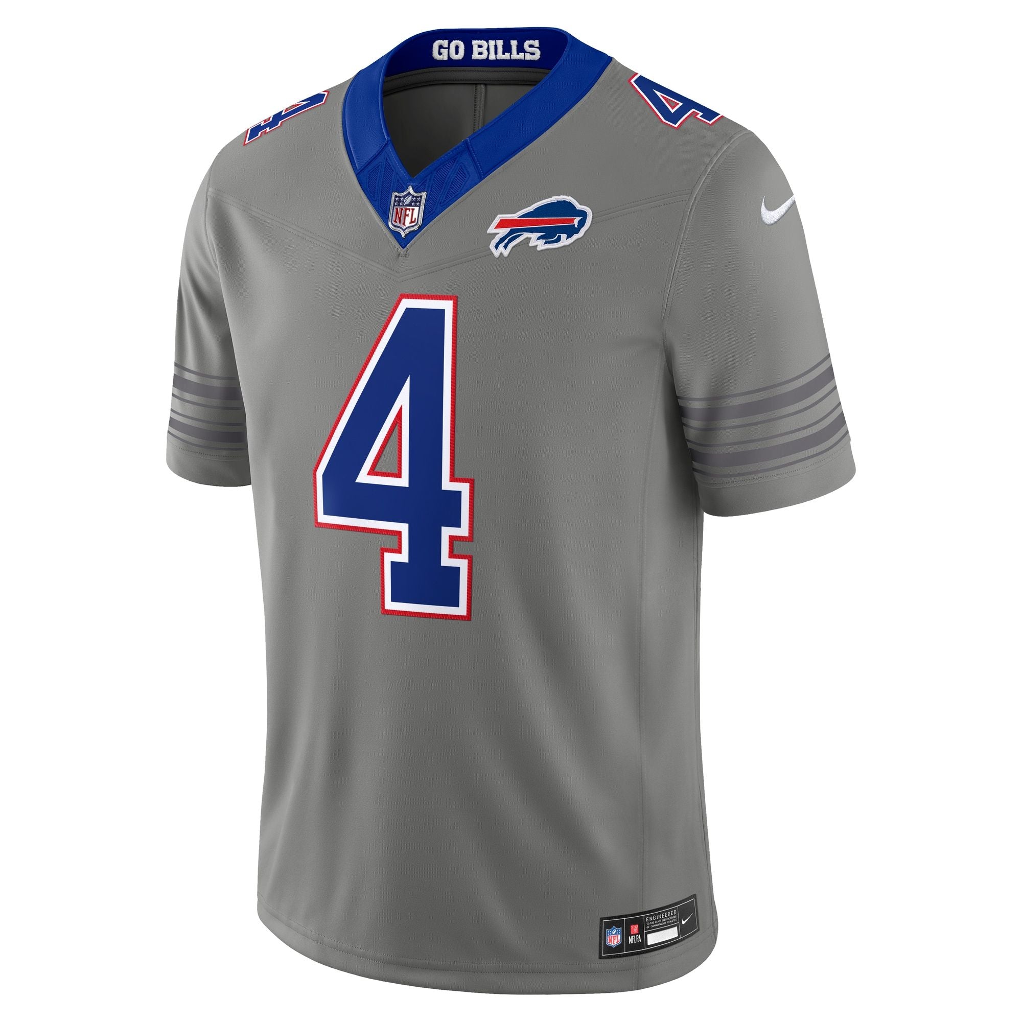 Men's Buffalo Bills James Cook Iii Nike Gray Nickel City Vapor Fuse Stitched Limited Jersey