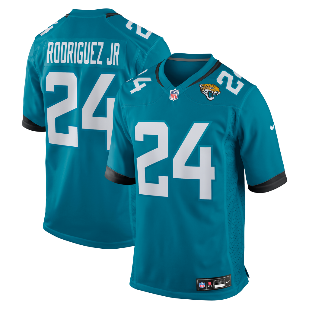 Men's Jacksonville Jaguars Chris Rodriguez Jr Nike Teal Team Game Jersey