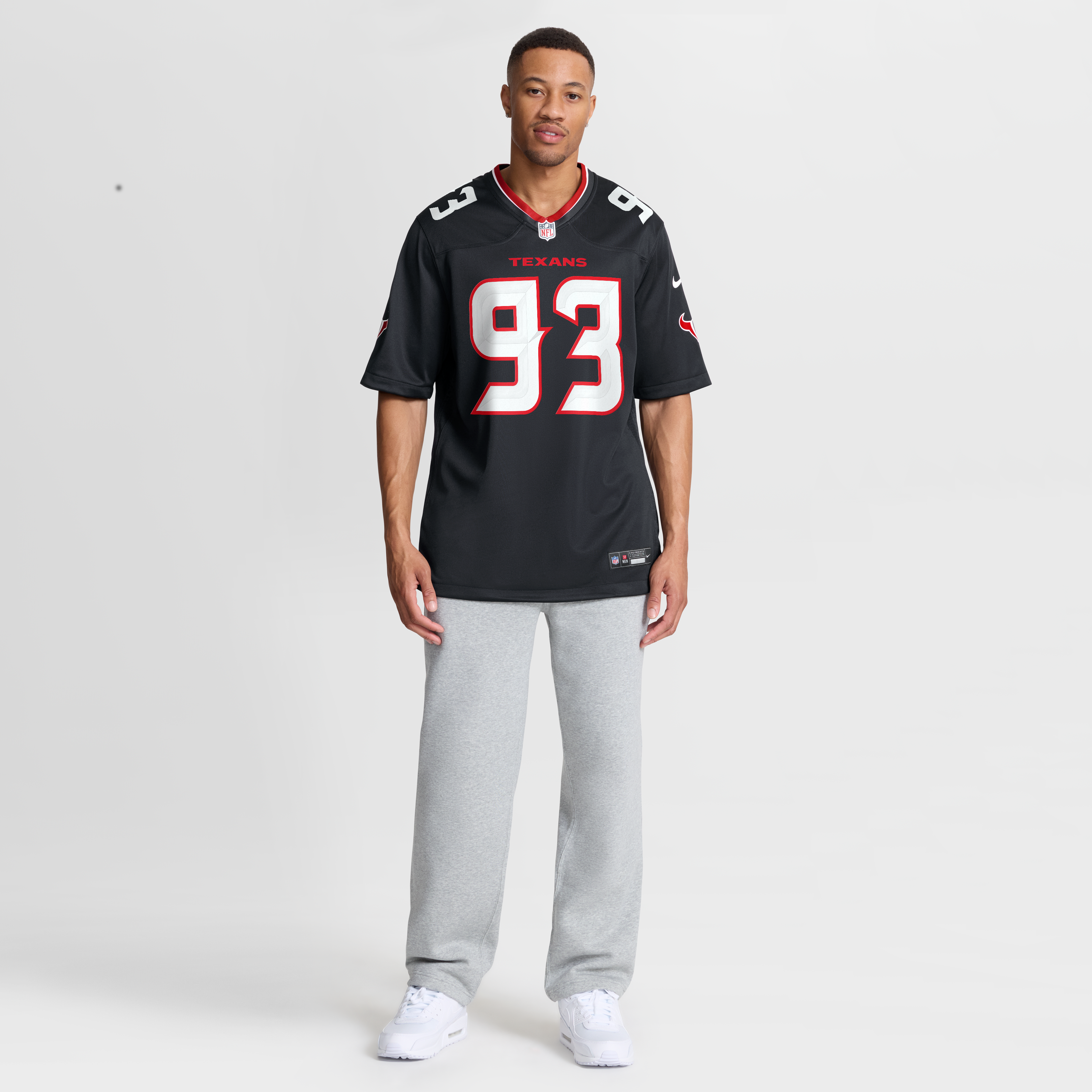 Men's Houston Texans Kayden Mcdonald Nike Navy Team Game Jersey