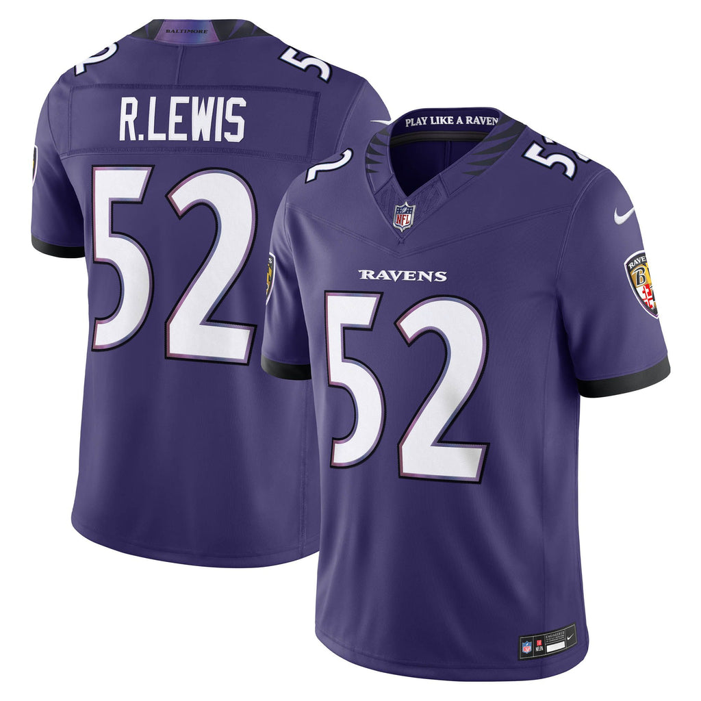 Men's Baltimore Ravens Ray Lewis Nike Purple Vapor Fuse Stitched Retired Limited Jersey