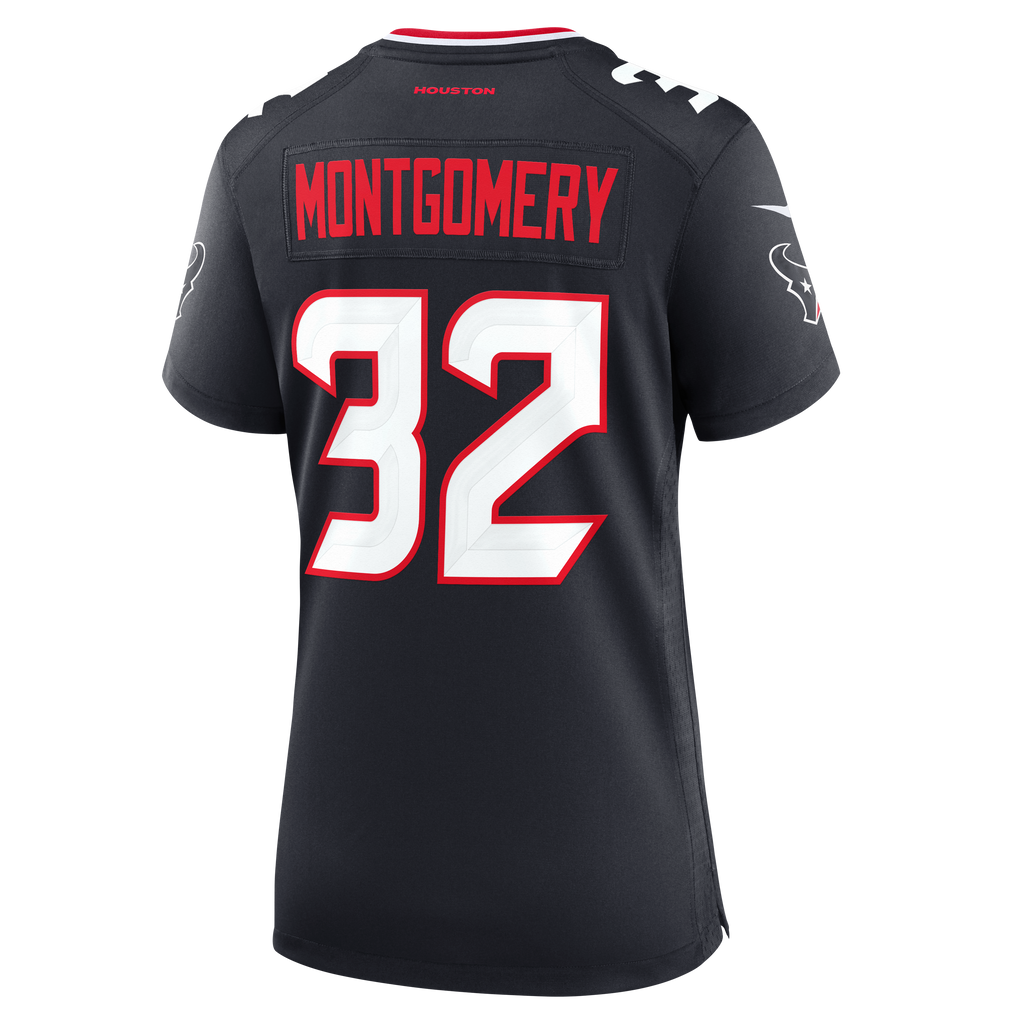 Women's Houston Texans David Montgomery Nike Navy Game Jersey