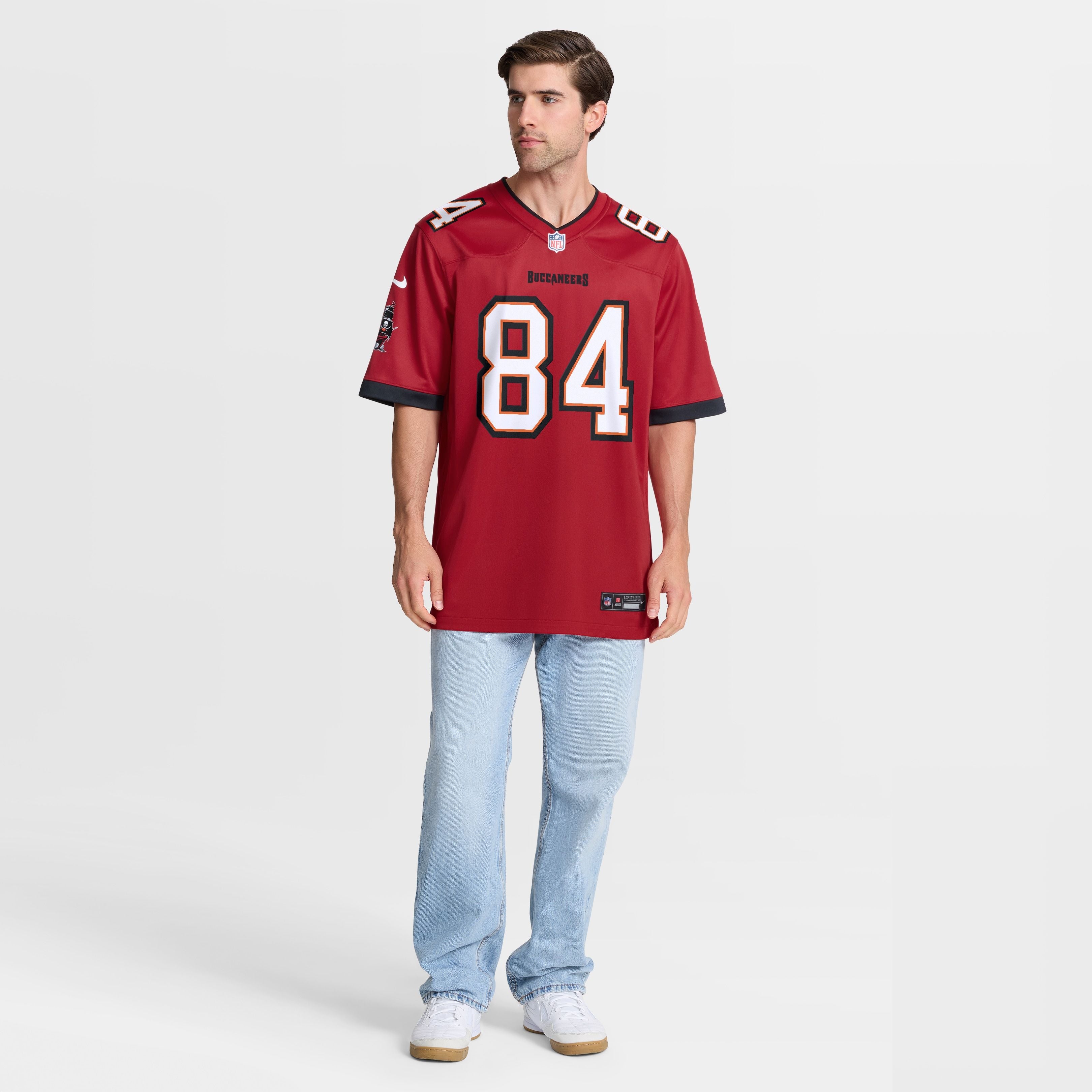 Men's Tampa Bay Buccaneers Bauer Sharp Nike Red Team Game Jersey