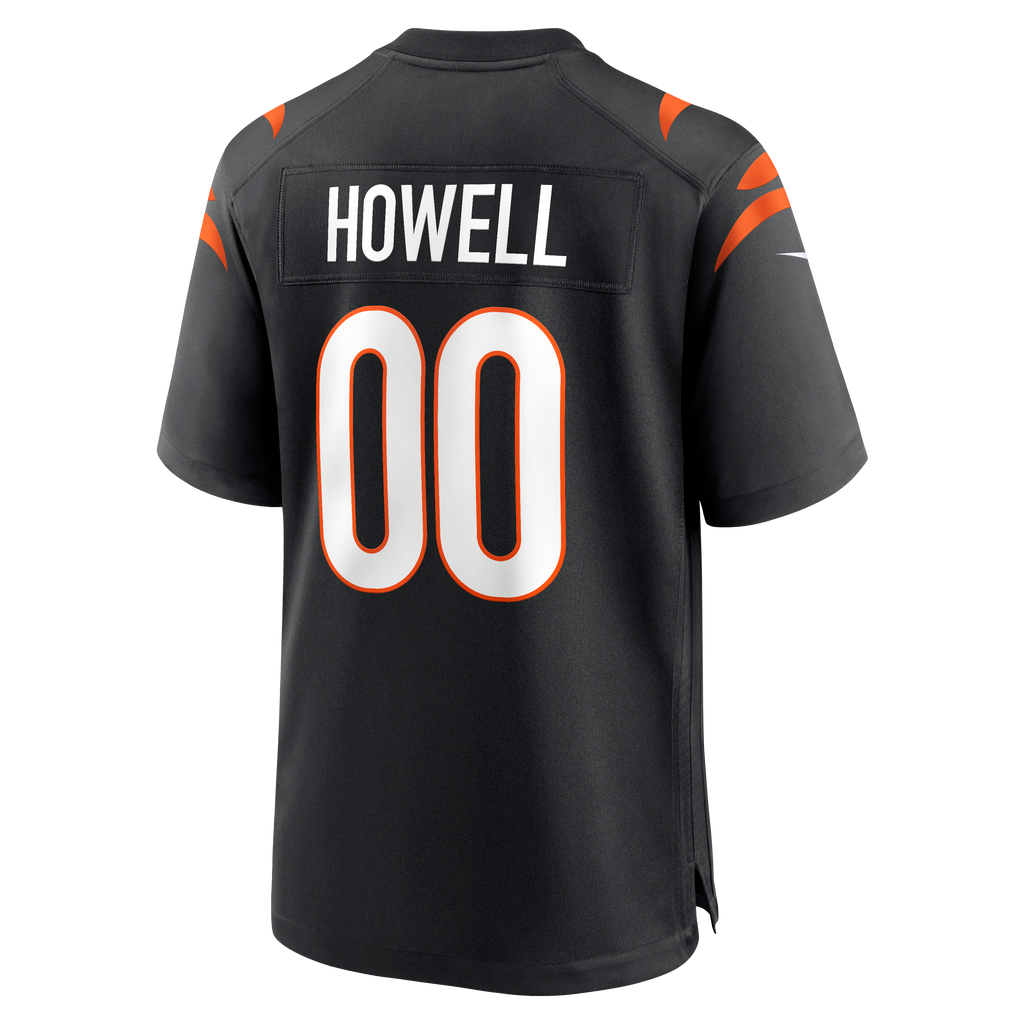 Men's Cincinnati Bengals Cashius Howell Nike Black Team Game Jersey