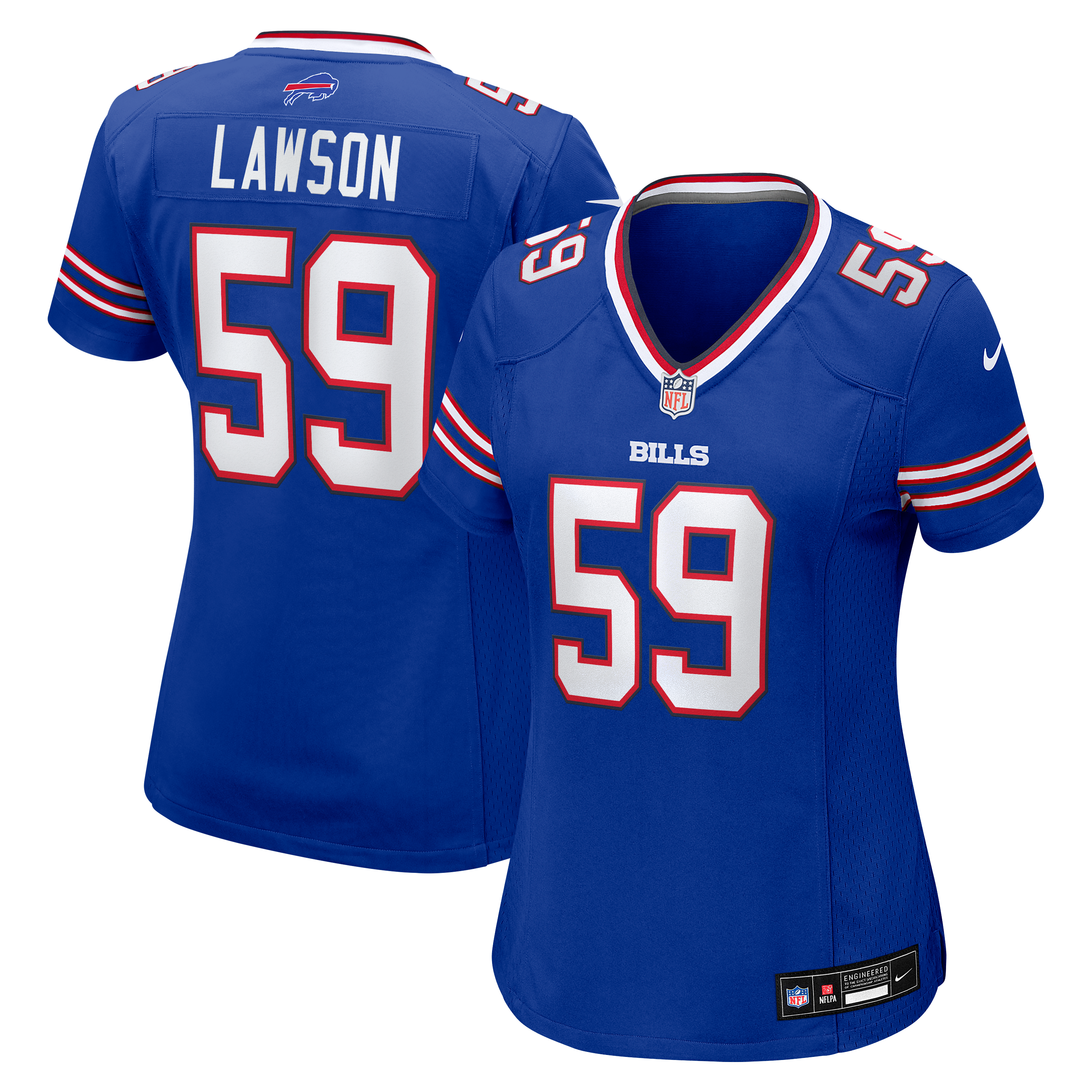 Women's Buffalo Bills Shaq Lawson Nike Royal Team Game Jersey