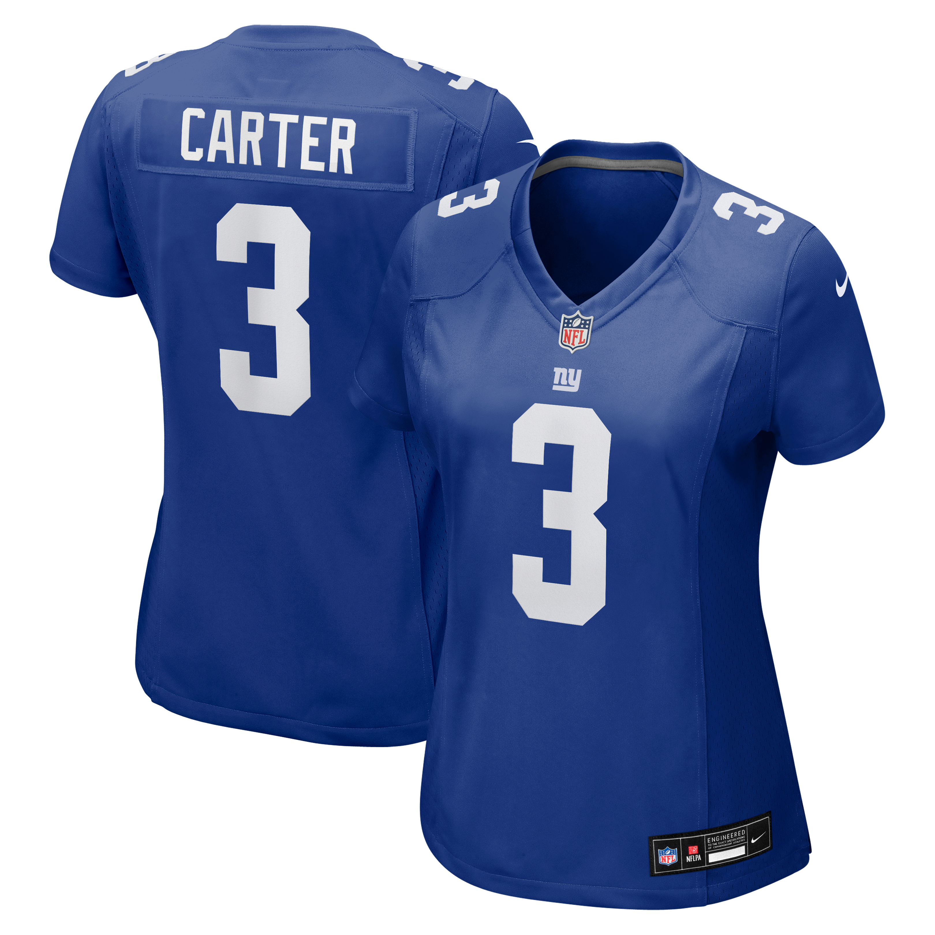 Women's New York Giants Abdul Carter Nike Royal Team Game Jersey