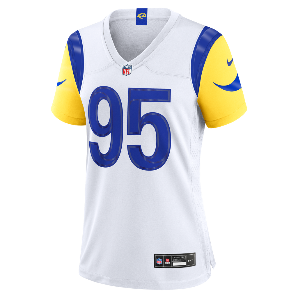 Women's Los Angeles Rams Myles Garrett Nike White Game Jersey