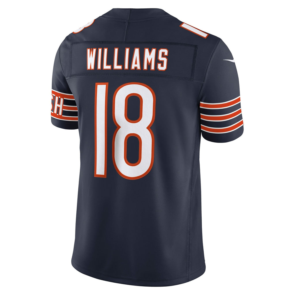Men's Chicago Bears Caleb Williams Nike Navy Team Vapor Fuse Stitched Limited Jersey