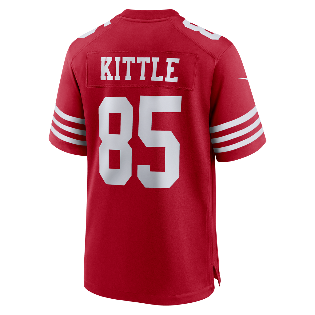 Men's San Francisco 49Ers George Kittle Nike Scarlet 80Th Anniversary Game Jersey