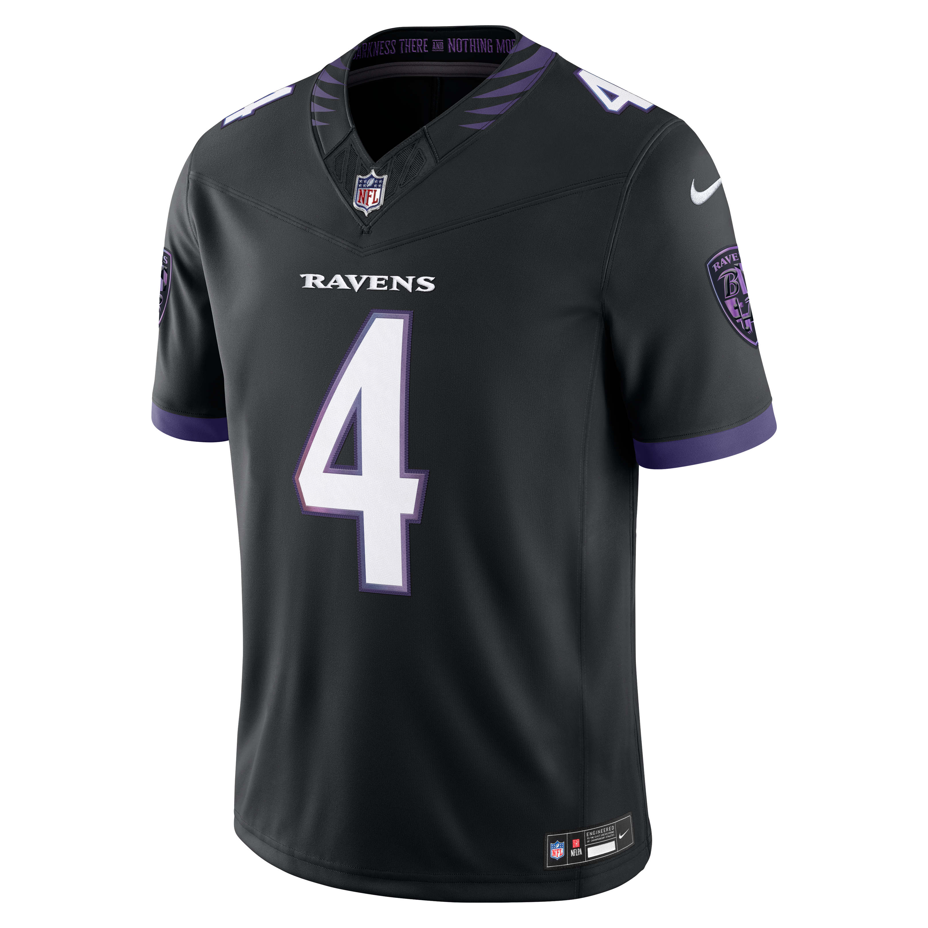 Men's Baltimore Ravens Zay Flowers Nike Black Alternate Alternate Vapor Fuse Stitched Limited Jersey