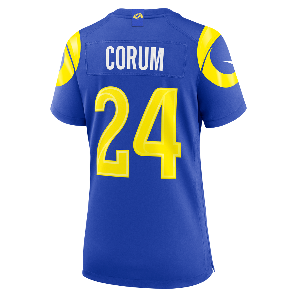 Women's Los Angeles Rams Blake Corum Nike Royal Team Game Jersey