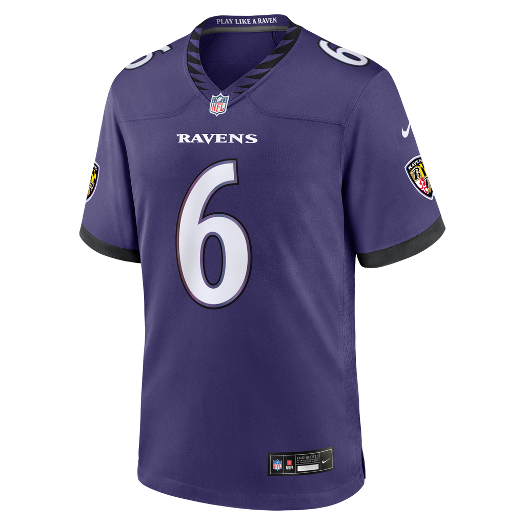 Men's Baltimore Ravens Jakobi Lane Nike Purple Team Game Jersey