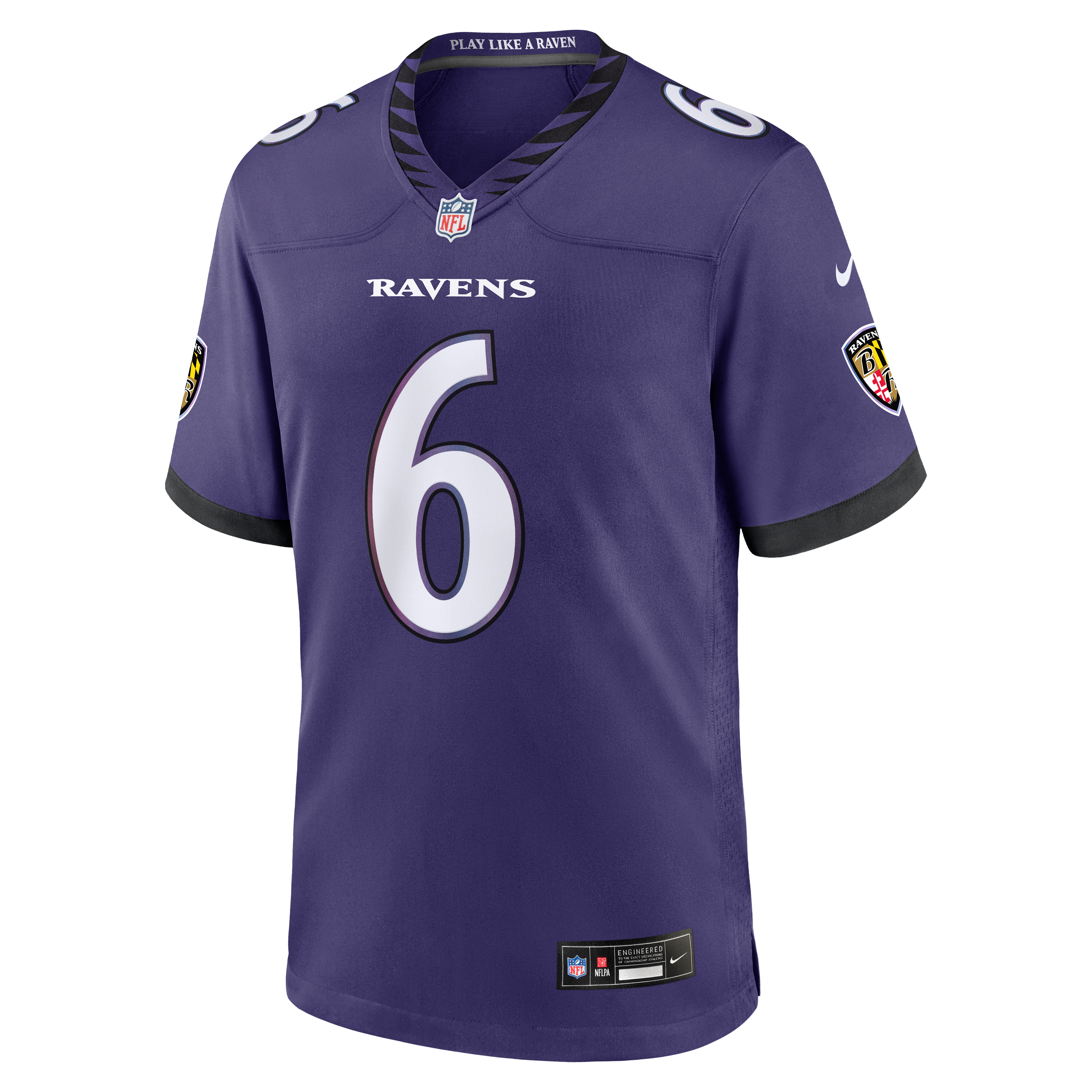 Men's Baltimore Ravens Jakobi Lane Nike Purple Team Game Jersey