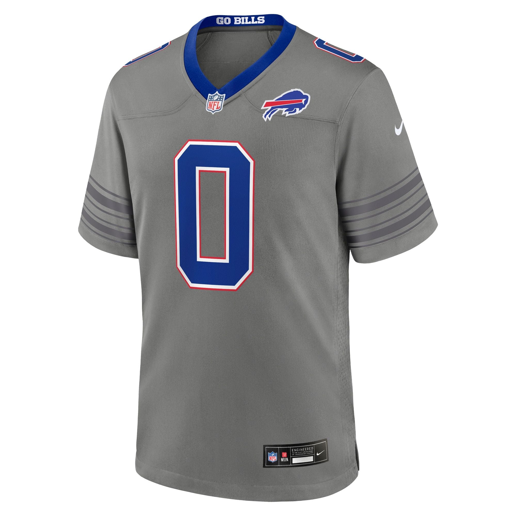 Men's Buffalo Bills Keon Coleman Nike Gray Nickel City Game Jersey