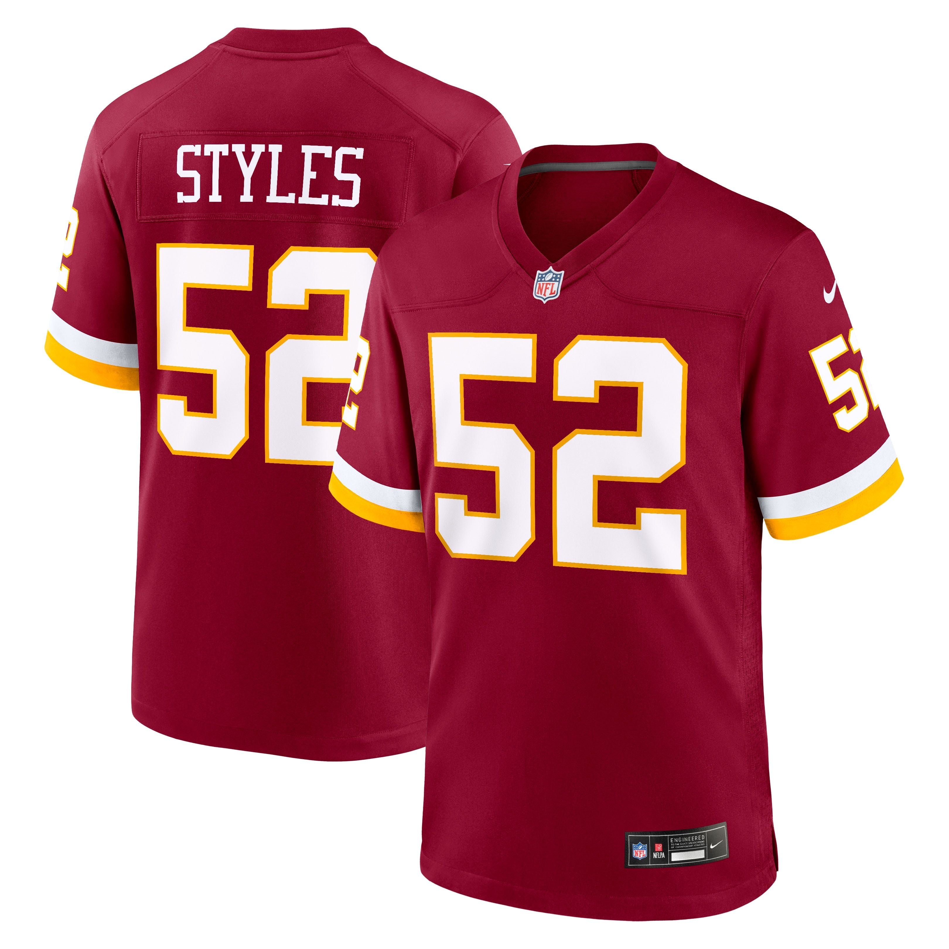 Men's Washington Commanders Sonny Styles Nike Burgundy 2026 Nfl Draft First Round Pick No 7 Team Game Jersey