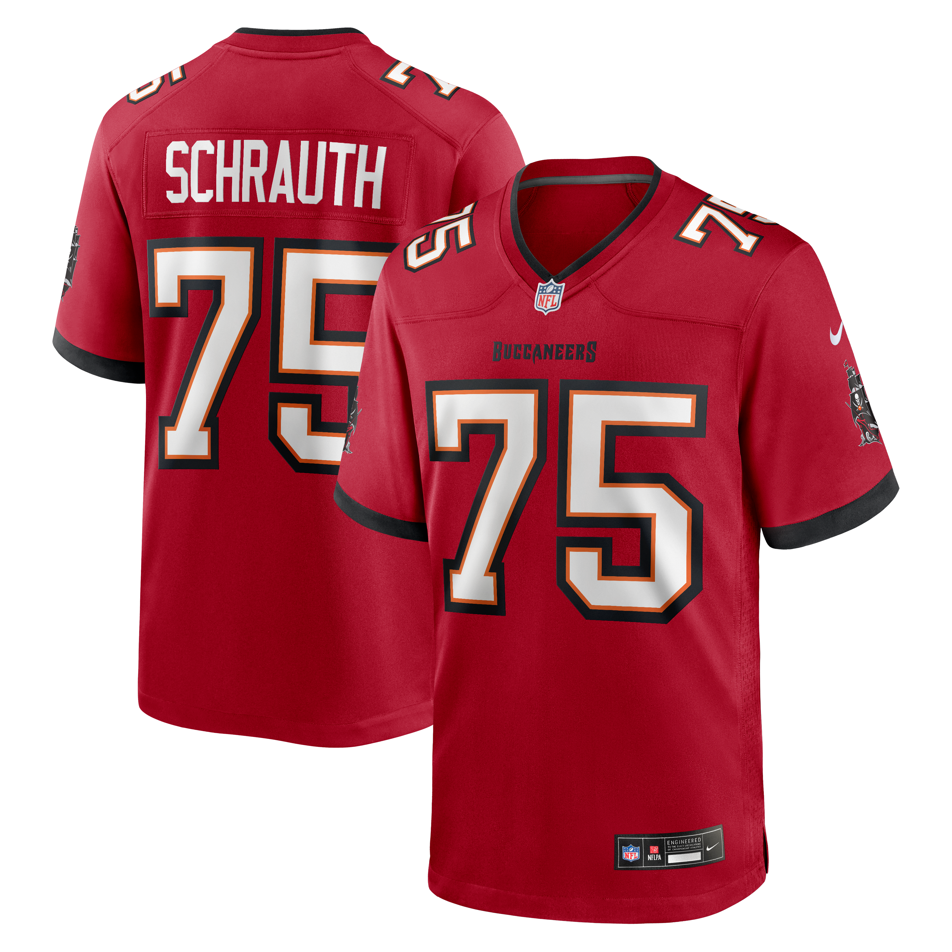 Men's Tampa Bay Buccaneers Billy Schrauth Nike Red Team Game Jersey