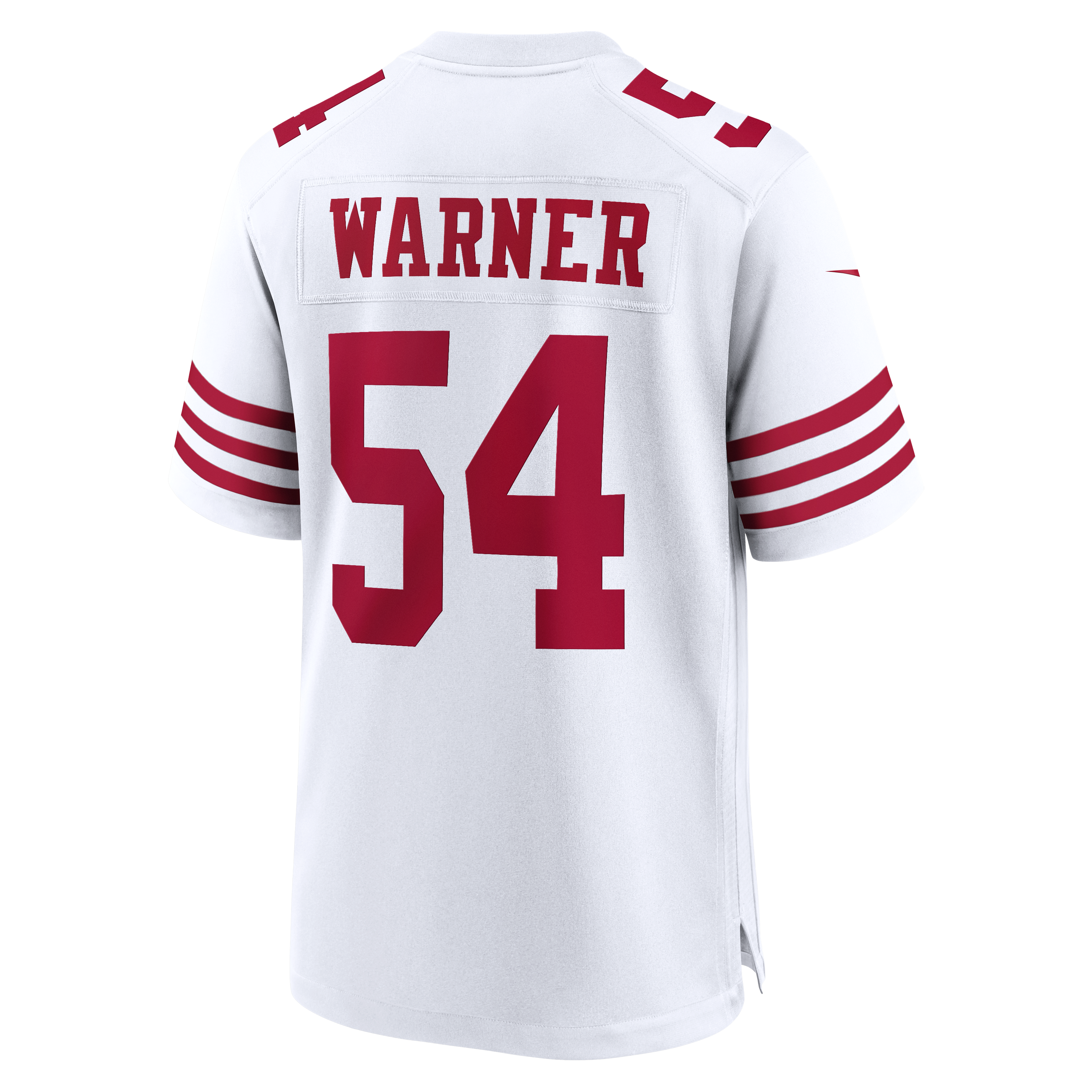Men's San Francisco 49Ers Fred Warner Nike White 80Th Anniversary Game Jersey