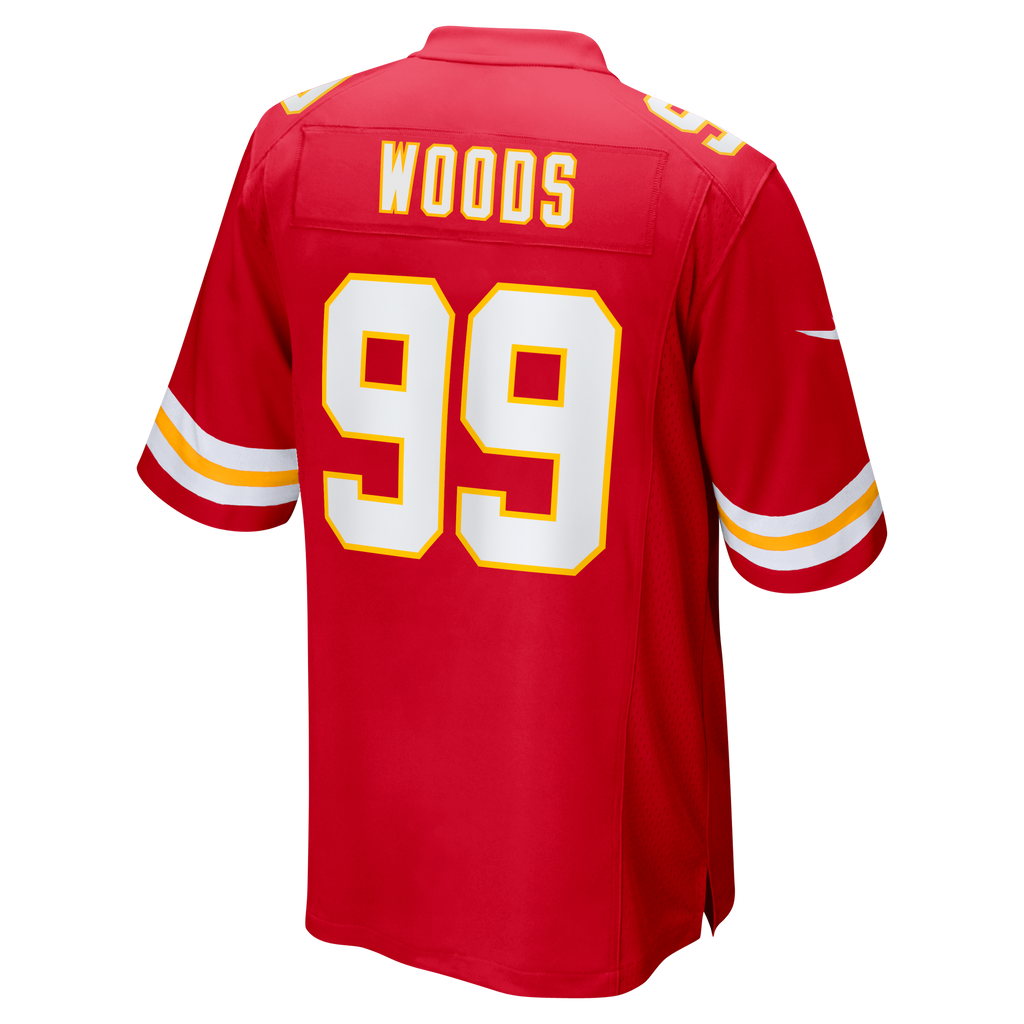 Men's Kansas City Chiefs Peter Woods Nike Red 2026 Nfl Draft First Round Pick No 29 Team Game Jersey