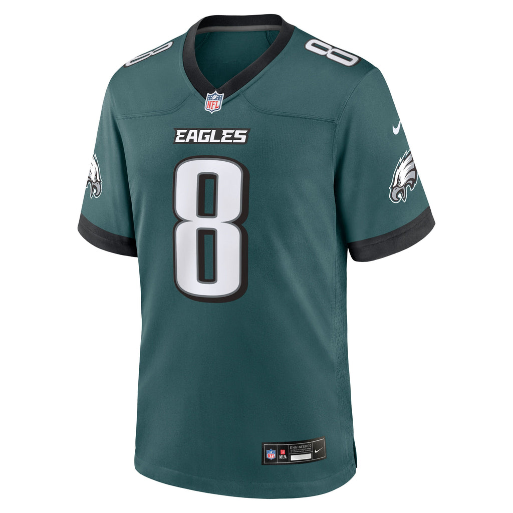 Men's Philadelphia Eagles Tank Bigsby Nike Midnight Green Team Game Jersey