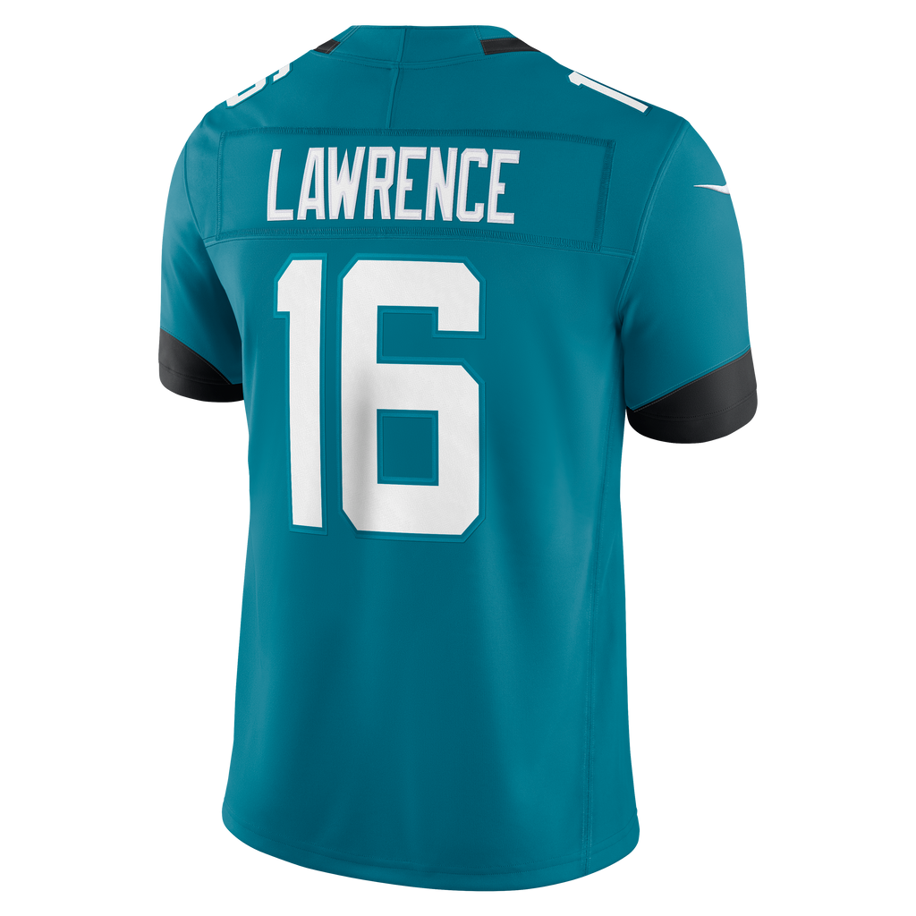 Men's Jacksonville Jaguars Trevor Lawrence Nike Teal Team Vapor Fuse Stitched Limited Jersey