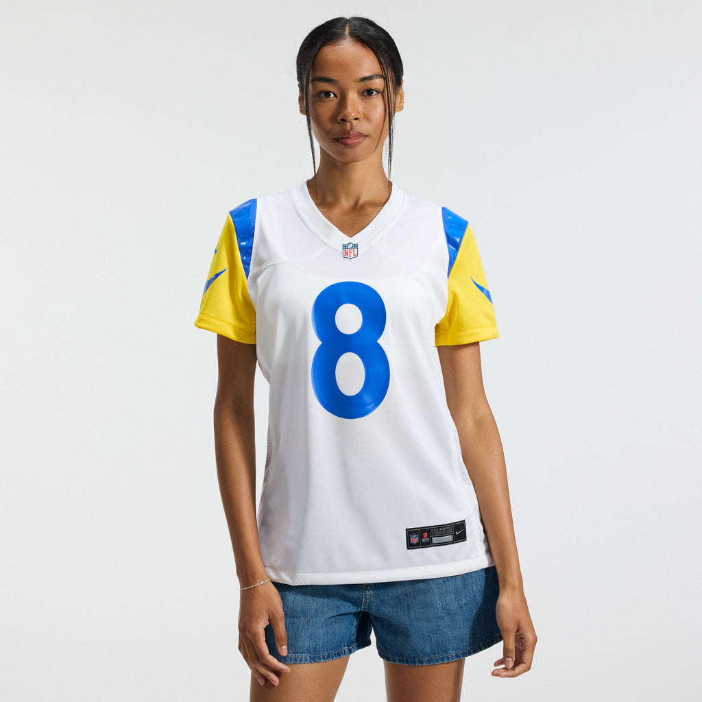 Women's Los Angeles Rams Jared Verse Nike White Game Jersey