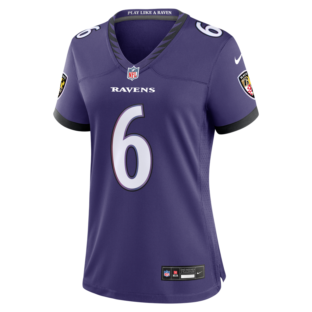 Women's Baltimore Ravens Jakobi Lane Nike Purple Team Game Jersey