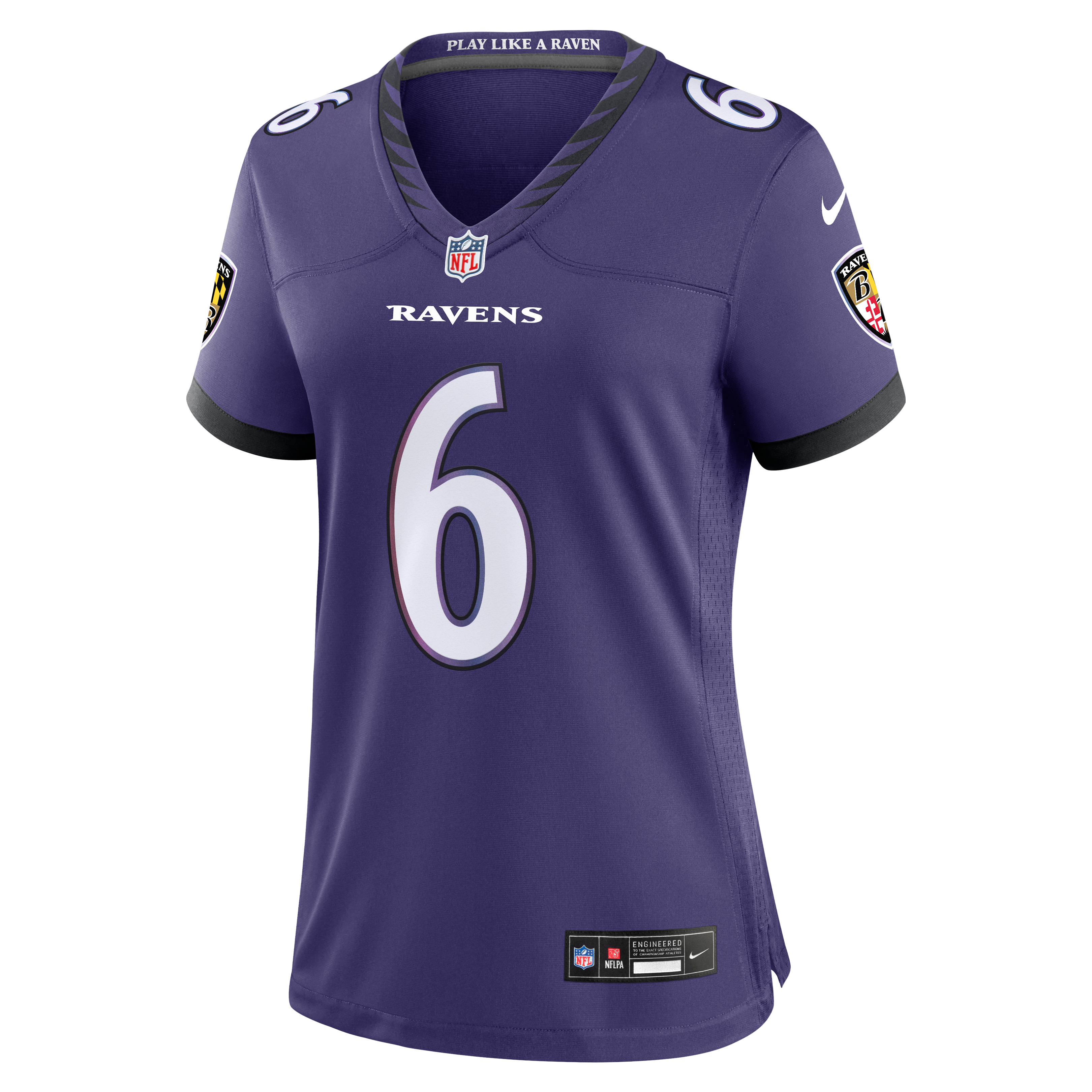 Women's Baltimore Ravens Jakobi Lane Nike Purple Team Game Jersey