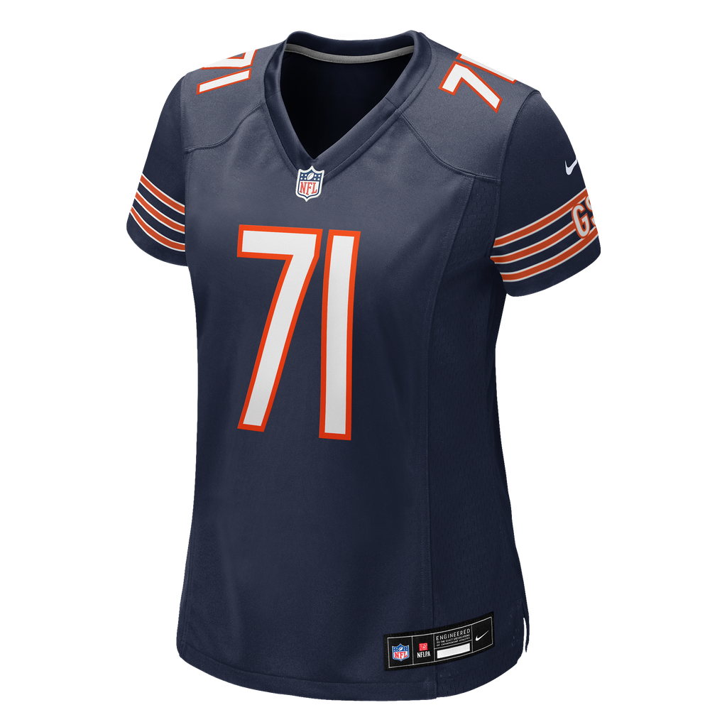 Women's Chicago Bears Jedrick Wills Jr Nike Navy Team Game Jersey