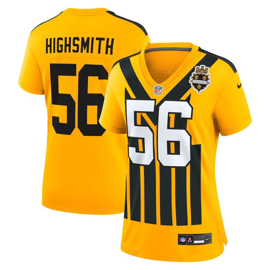 Women's Pittsburgh Steelers Alex Highsmith Nike Gold Alternate Game Jersey