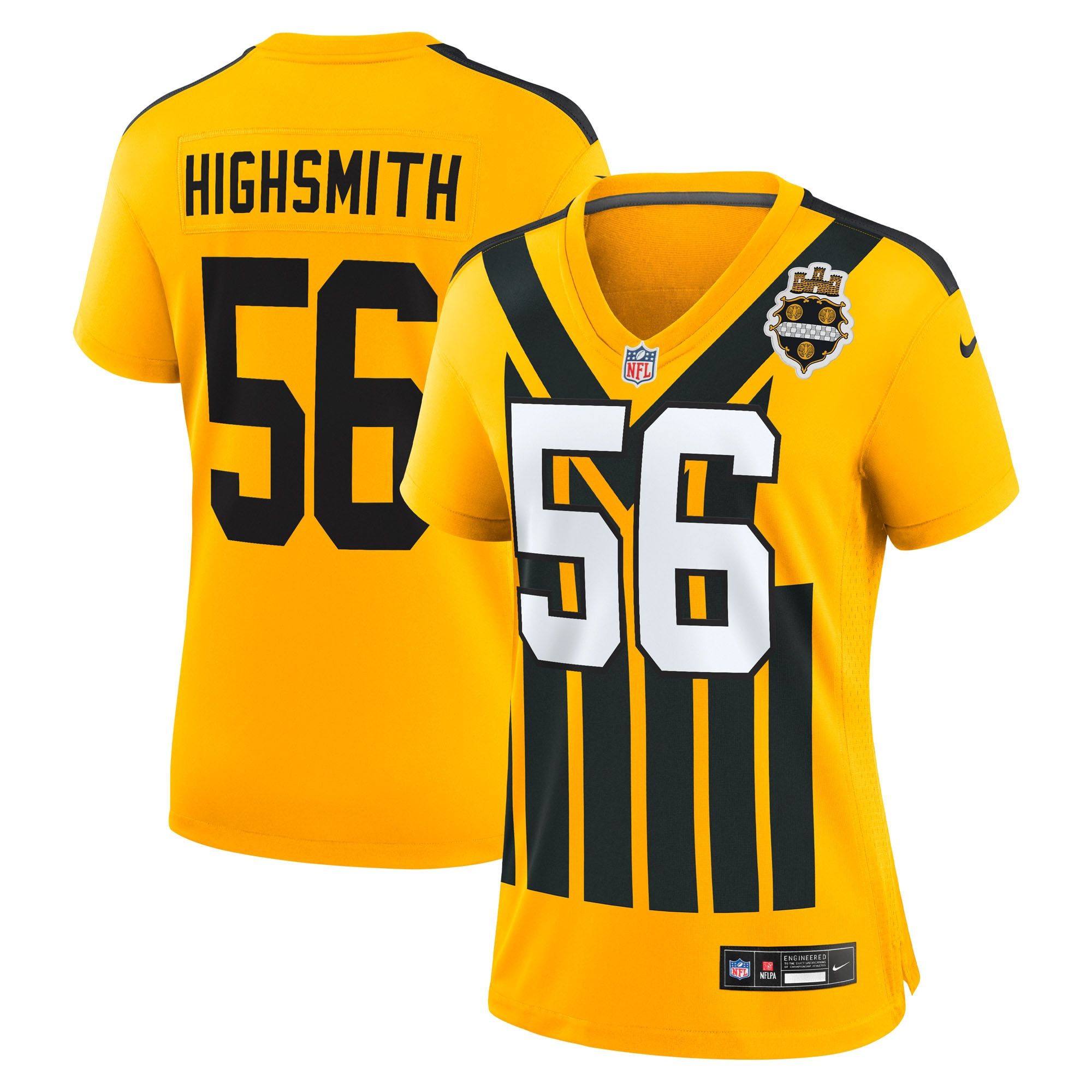 Women's Pittsburgh Steelers Alex Highsmith Nike Gold Alternate Game Jersey