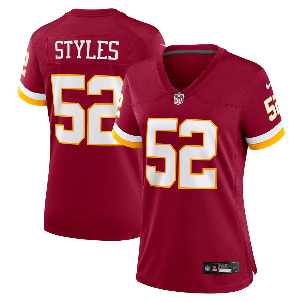 Women's Washington Commanders Sonny Styles Nike Burgundy Game Jersey