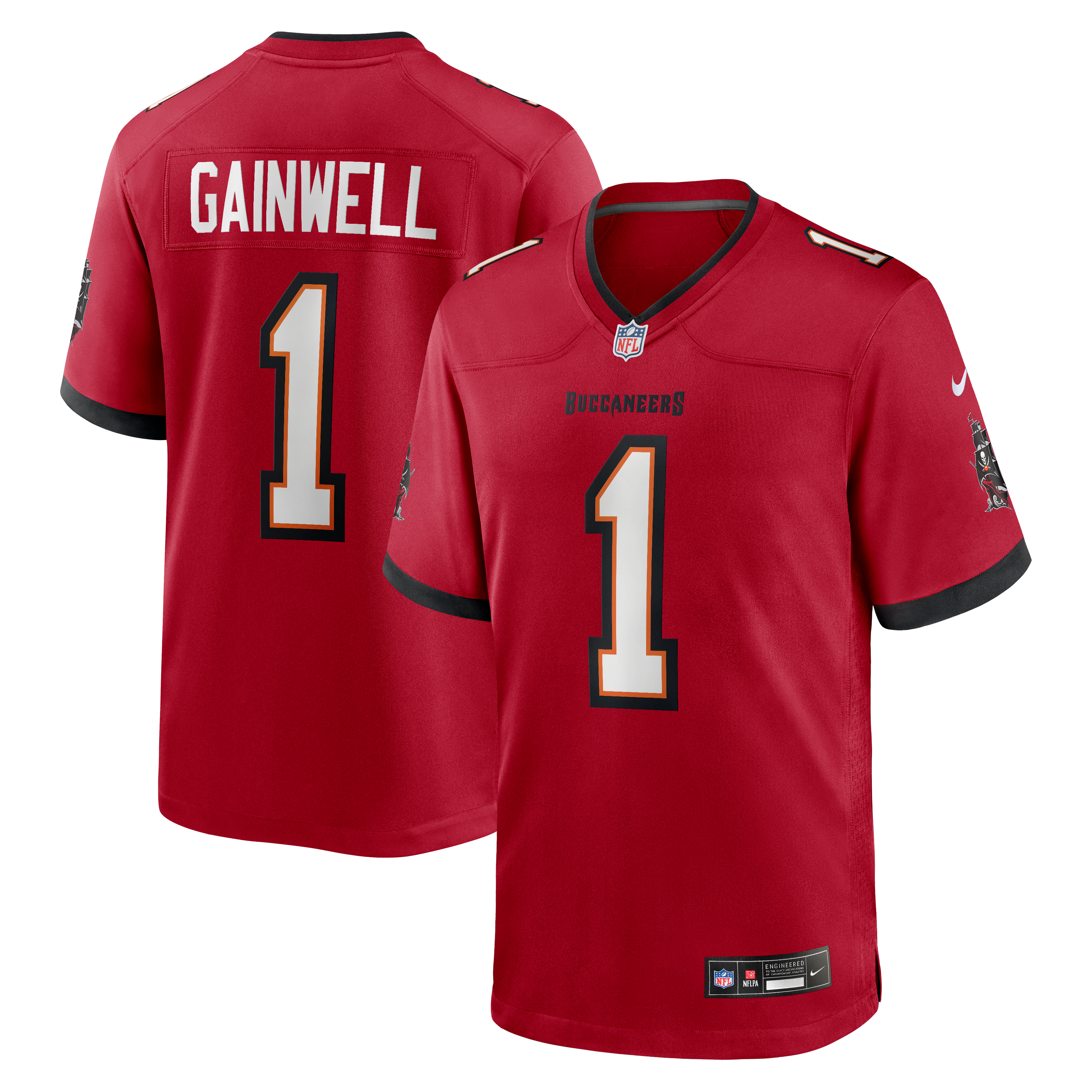 Men's Tampa Bay Buccaneers Kenneth Gainwell Nike Red Team Game Jersey