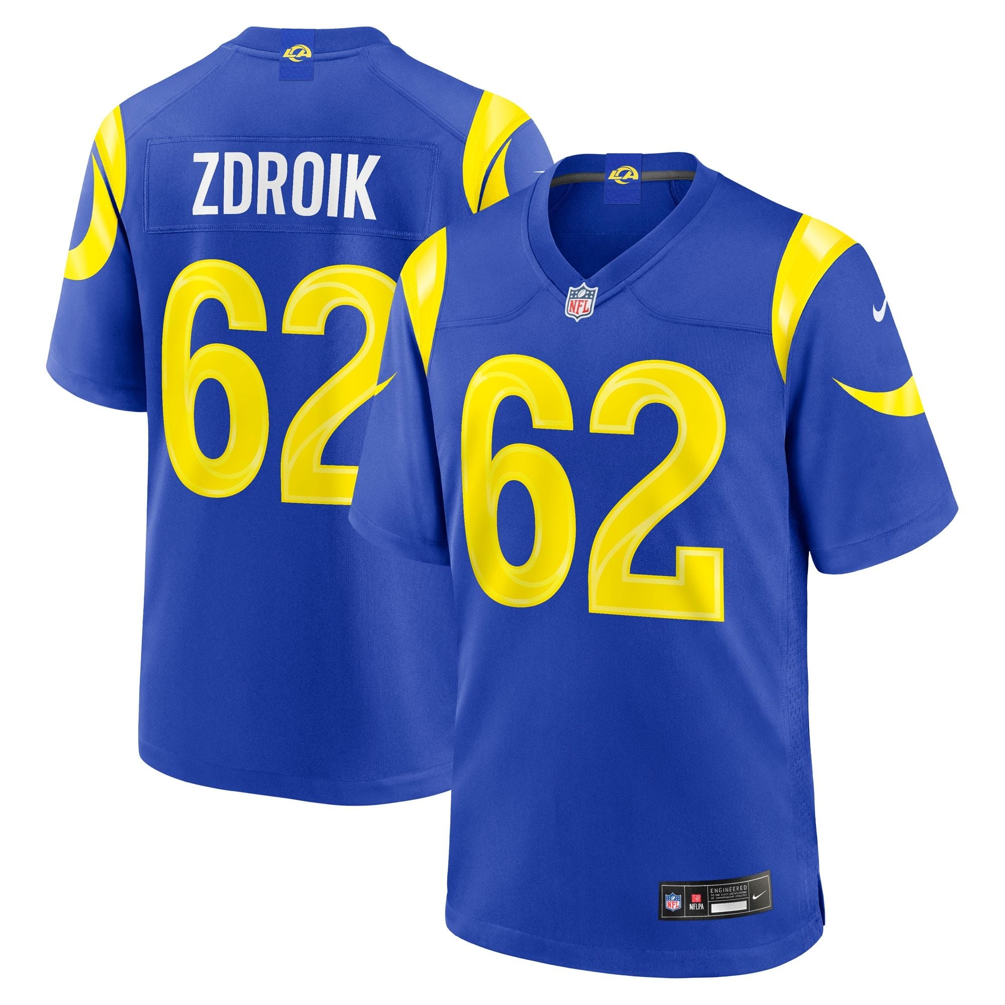 Men's Los Angeles Rams Payton Zdroik Nike Royal Game Jersey