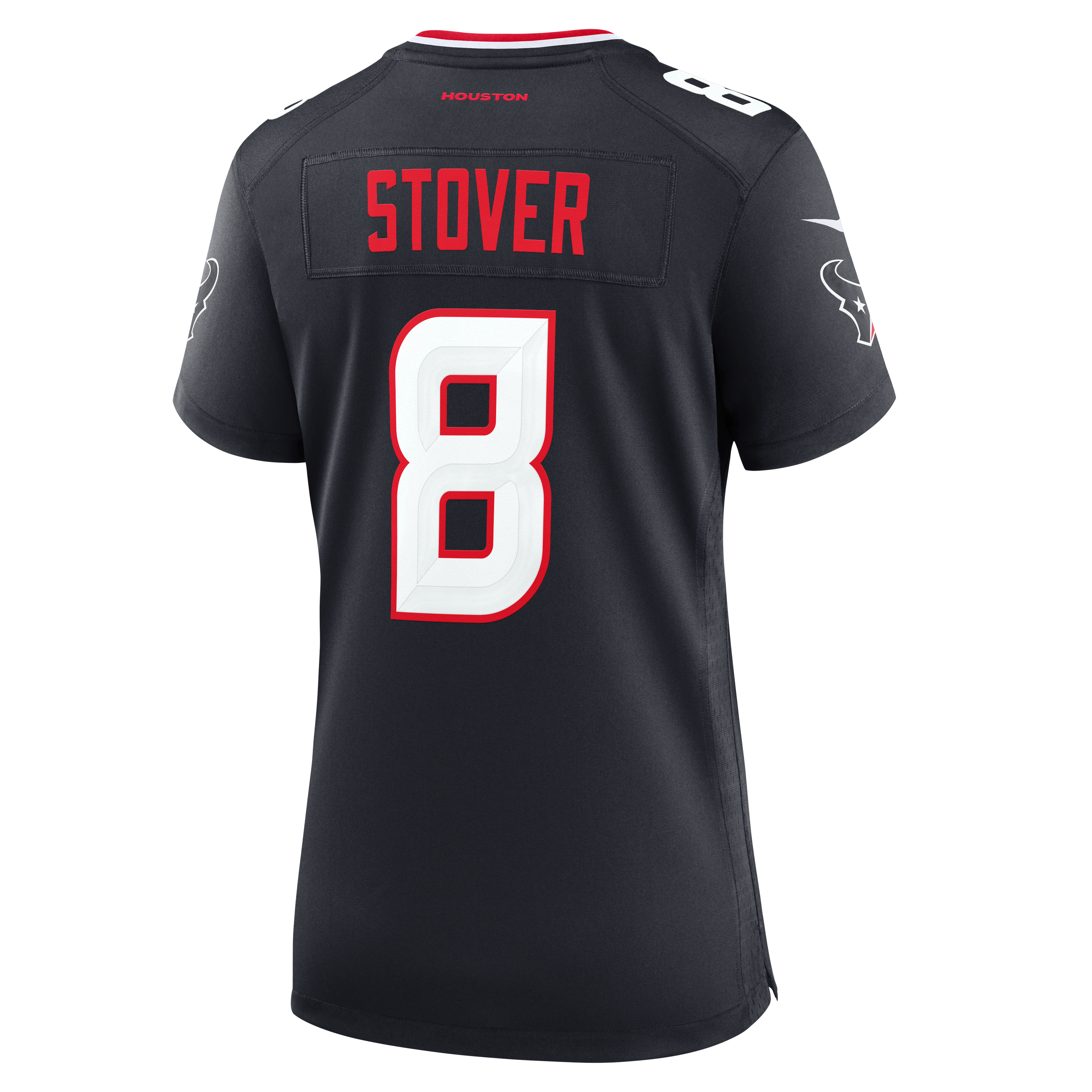 Women's Houston Texans Cade Stover Nike Navy Team Game Jersey
