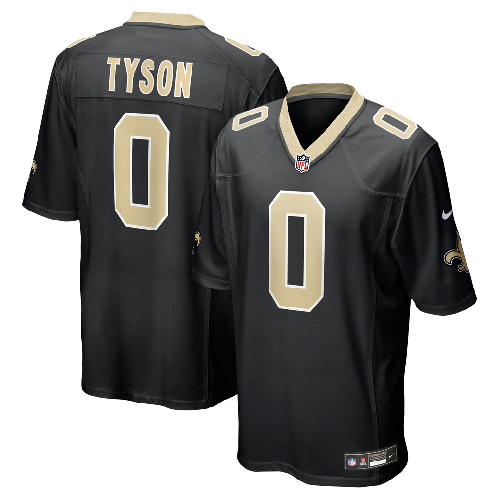 Men's New Orleans Saints Jordyn Tyson Nike Black 2026 Nfl Draft First Round Pick No 8 Team Game Jersey