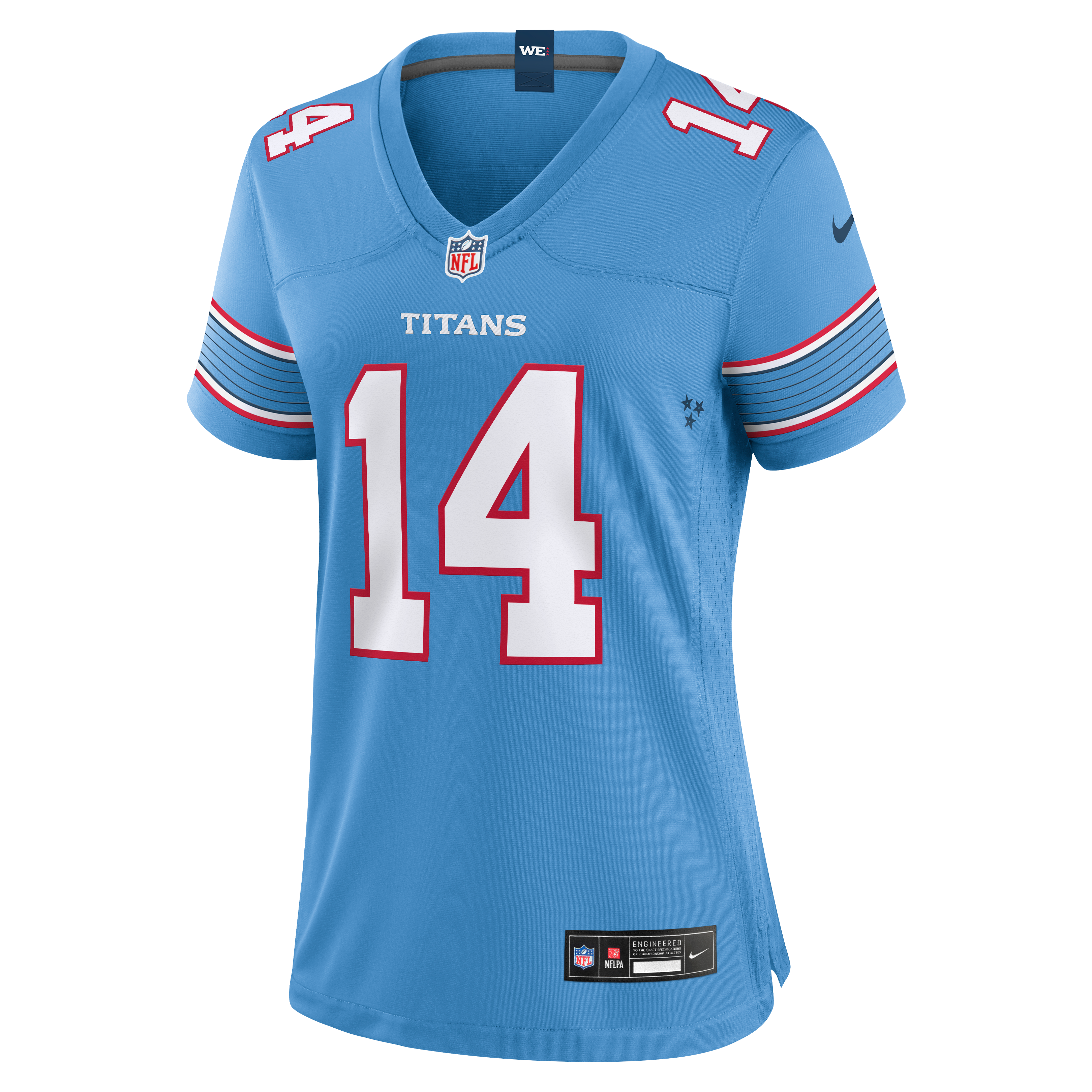 Women's Tennessee Titans Carnell Tate Nike Light Blue Team Game Jersey