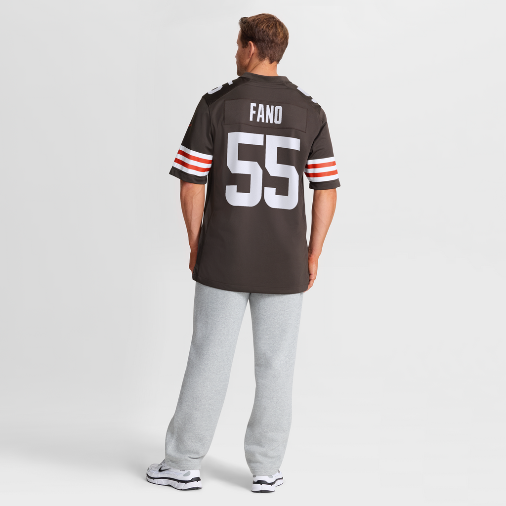 Men's Cleveland Browns Spencer Fano Nike Brown 2026 Nfl Draft First Round Pick No 9 Team Game Jersey