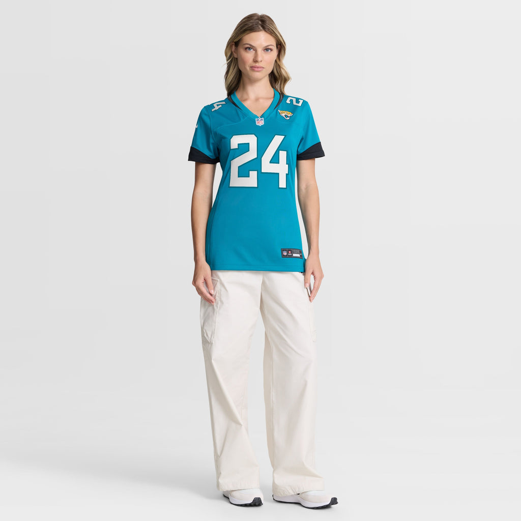 Women's Jacksonville Jaguars Chris Rodriguez Jr Nike Teal Team Game Jersey