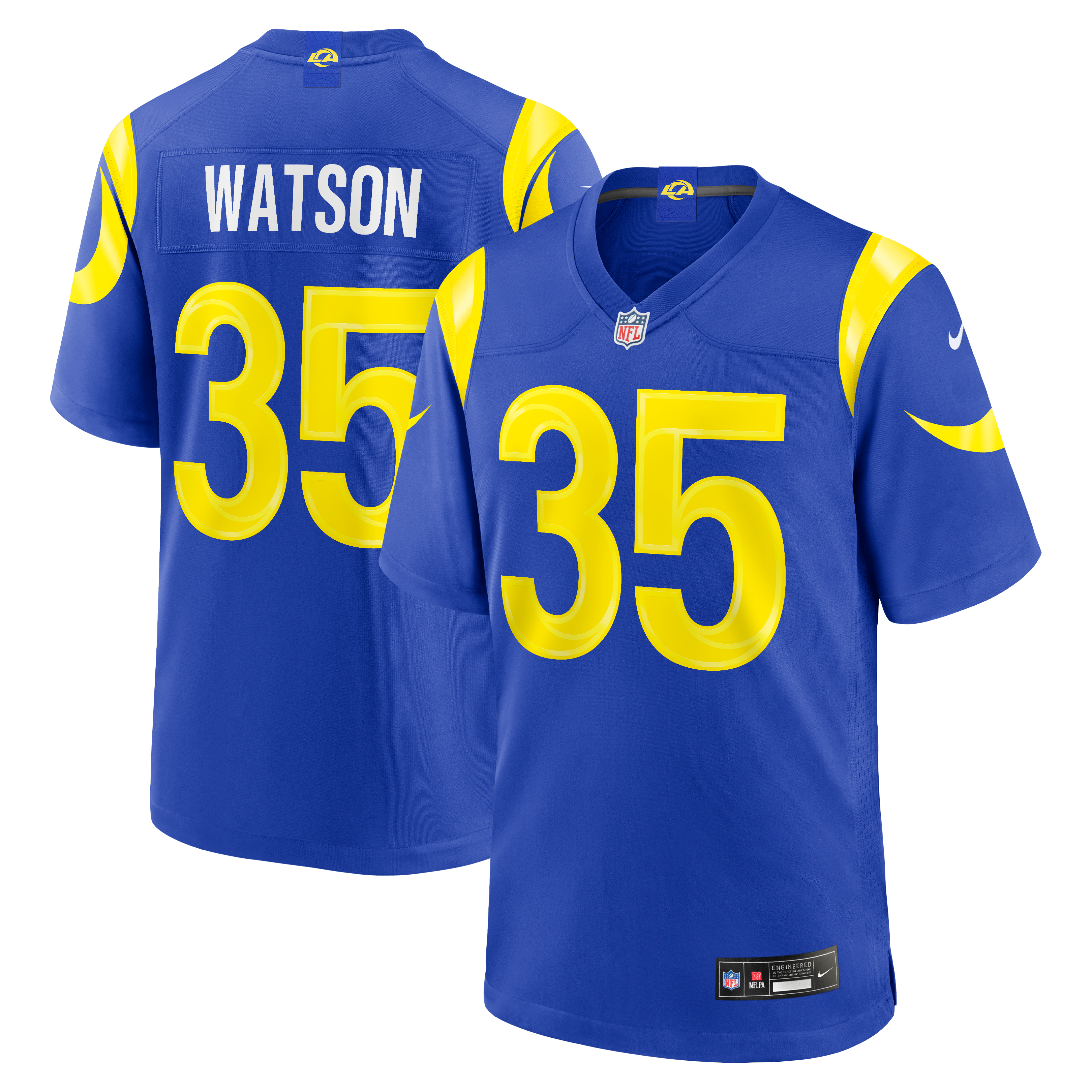Men's Los Angeles Rams Jaylen Watson Nike Royal Team Game Jersey