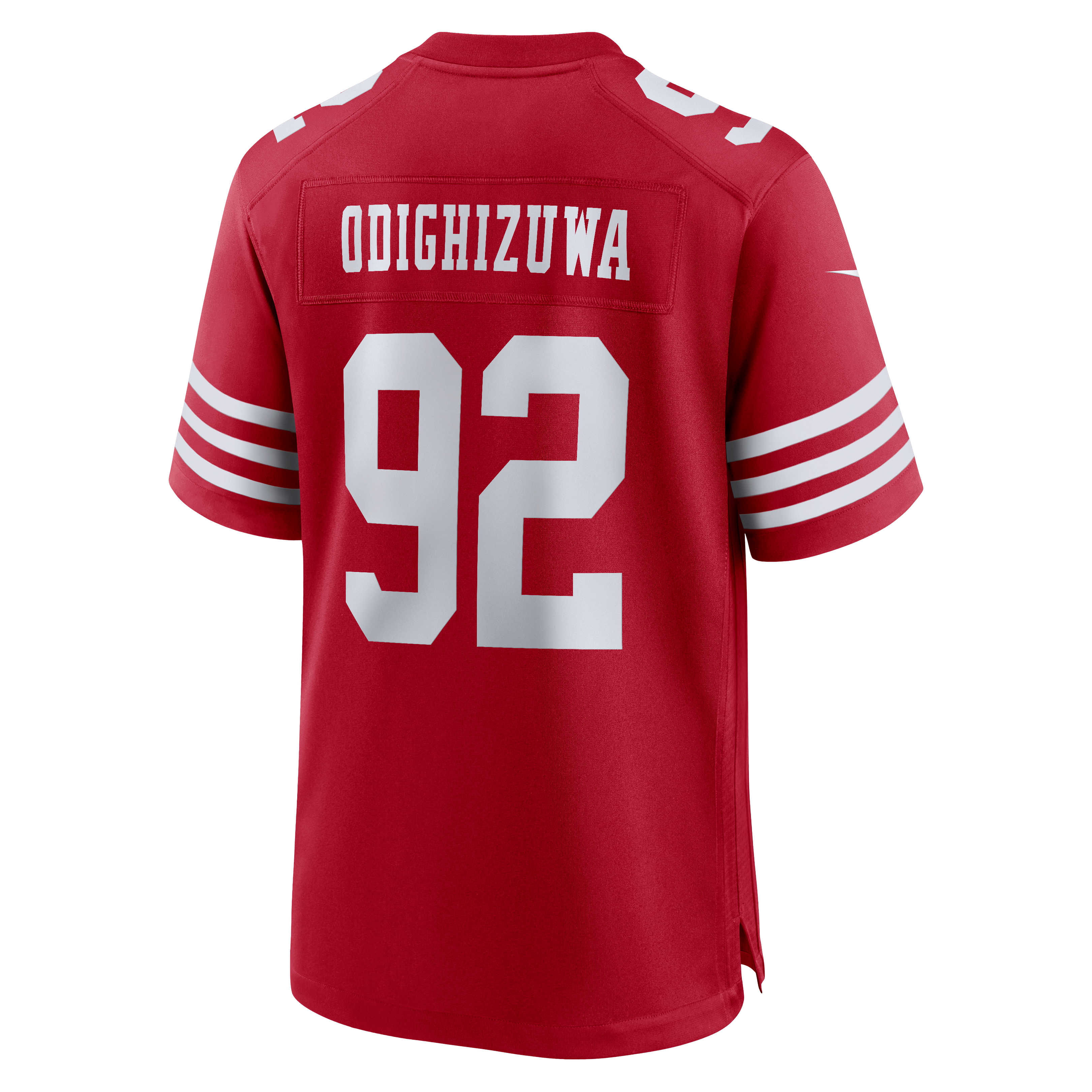 Men's San Francisco 49Ers Osa Odighizuwa Nike Scarlet Team Game Jersey