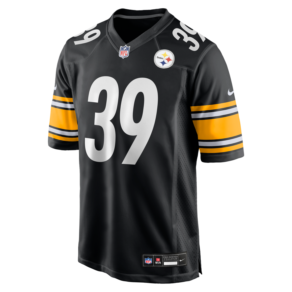 Men's Pittsburgh Steelers Malik Harrison Nike Black Team Game Jersey