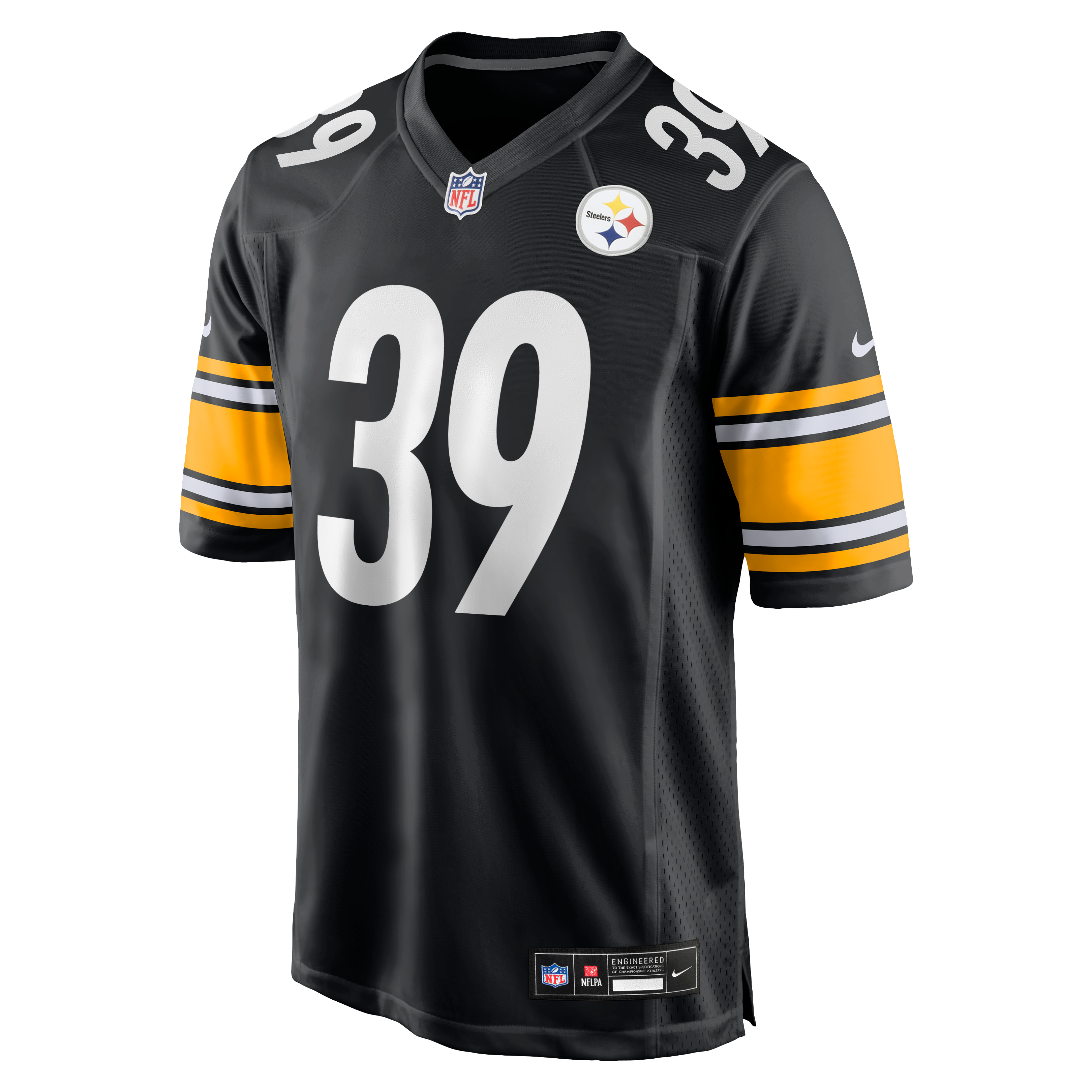 Men's Pittsburgh Steelers Malik Harrison Nike Black Team Game Jersey