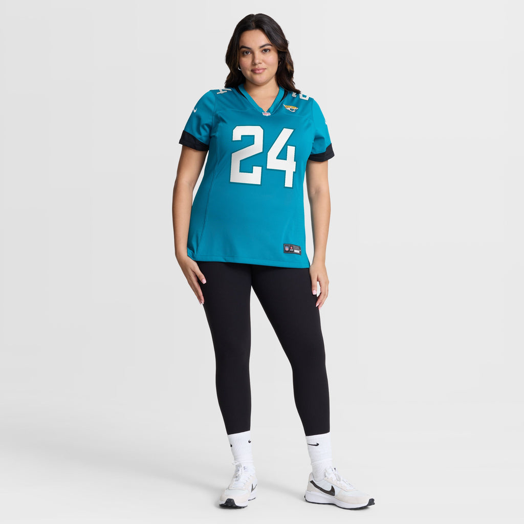 Women's Jacksonville Jaguars Chris Rodriguez Jr Nike Teal Team Game Jersey