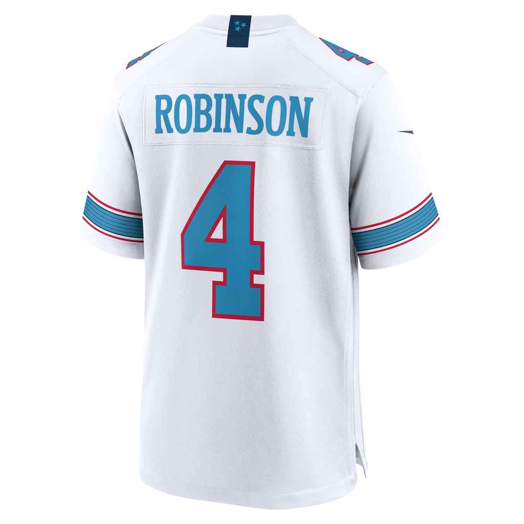 Men's Tennessee Titans Wandale Robinson Nike White Game Jersey