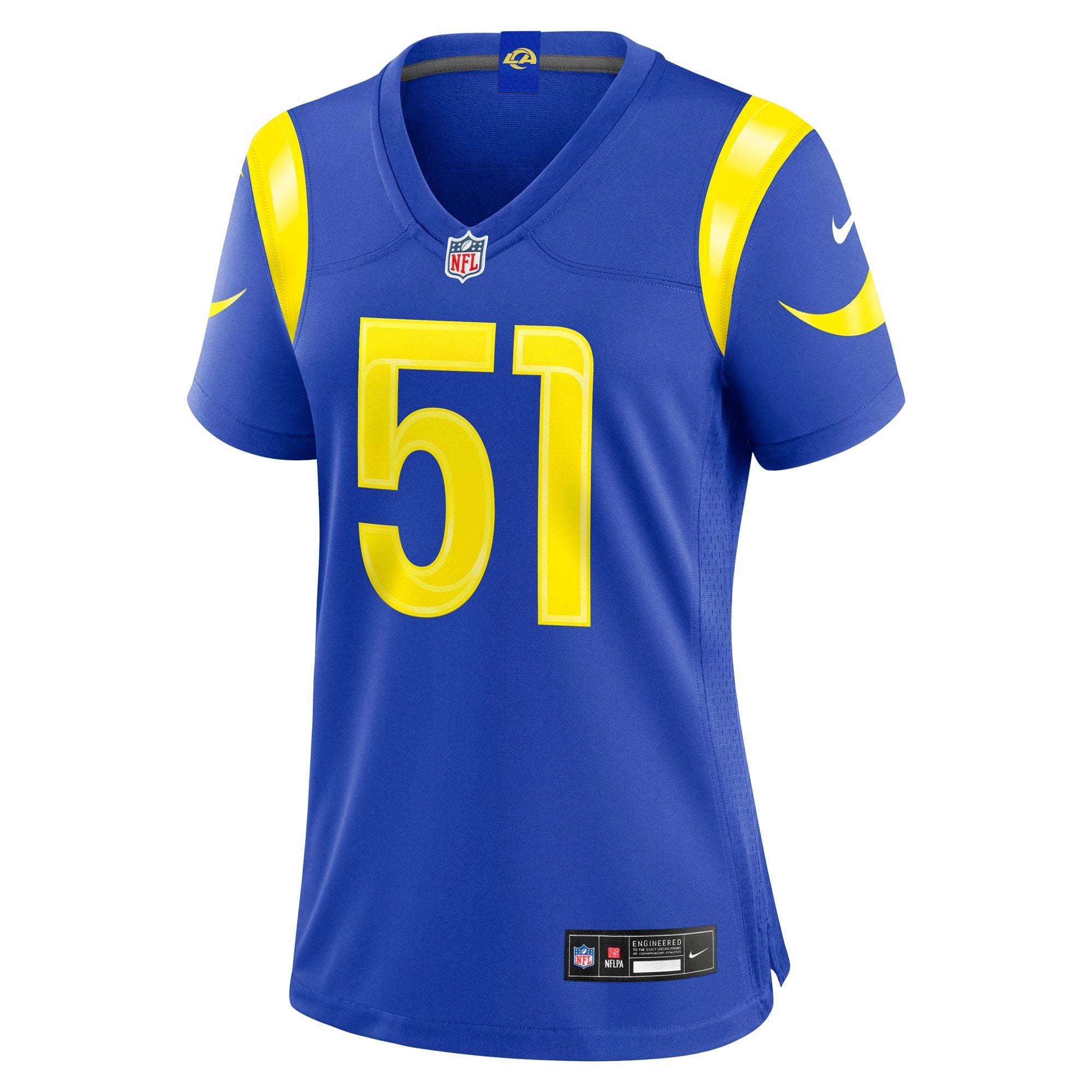 Women's Los Angeles Rams Eddie Walls Iii Nike Royal Team Game Jersey